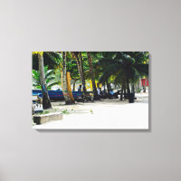 Maracas Beach - Trinidad - Toile Art - Pirogues