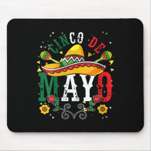 Maracas Mexican Fiesta Mexico Party Sombrer Mousepad