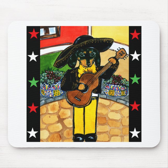 Marachi Dackel Mousepad (Vorne)