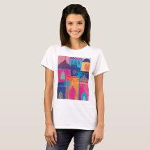 Marakech schöne marokkanische Stadtfarbe in Shirt