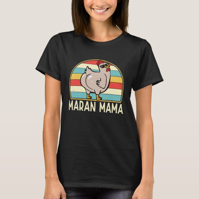 Maran Mama Niedlich Chicken Breed Maran Mama Bauer T-Shirt (Vorderseite)