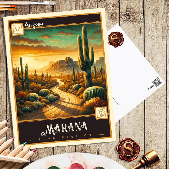 Marana, Arizona | Vintage Postkarte (Von Creator hochgeladen)