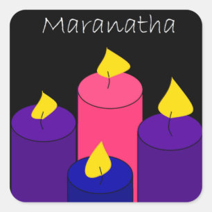 MARANATHA-Aufkleber Quadratischer Aufkleber