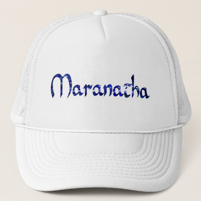 Maranatha Effet Blau Truckerkappe (Vorderseite)