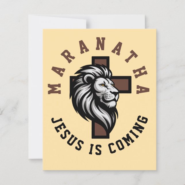 Maranatha Jesus kommt (Vorderseite)