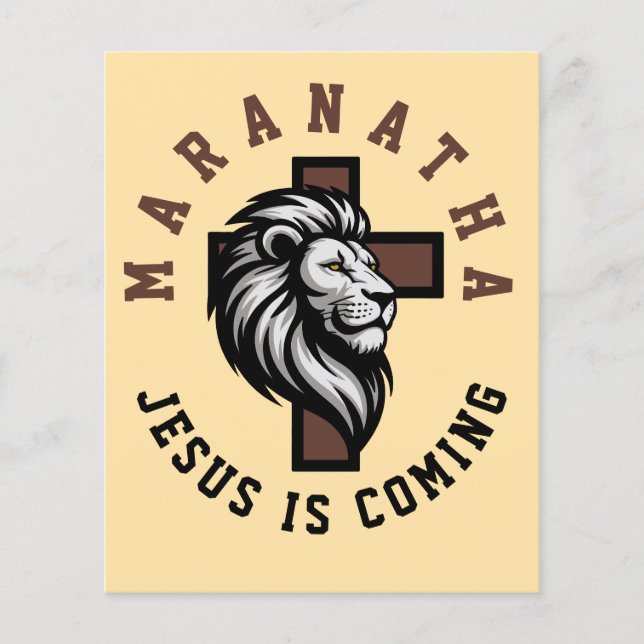 Maranatha Jesus kommt Flyer (Vorne)