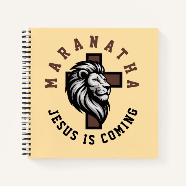 Maranatha Jesus kommt  Notizbuch (Vorderseite)