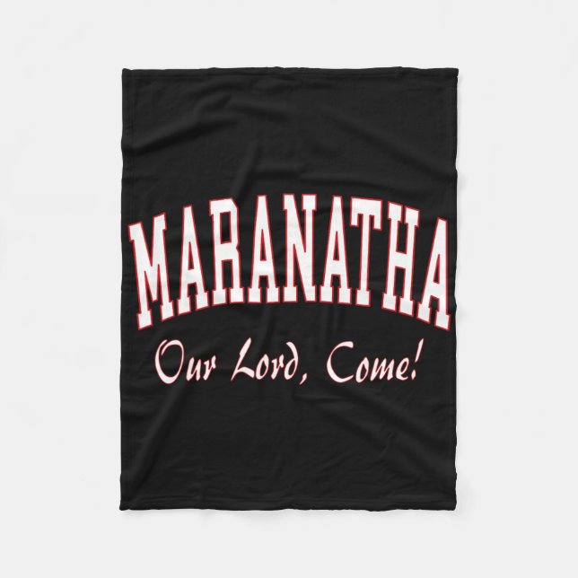 Maranatha Jesus Will Come - 1st Corinthians New Te Fleecedecke (Vorderseite)
