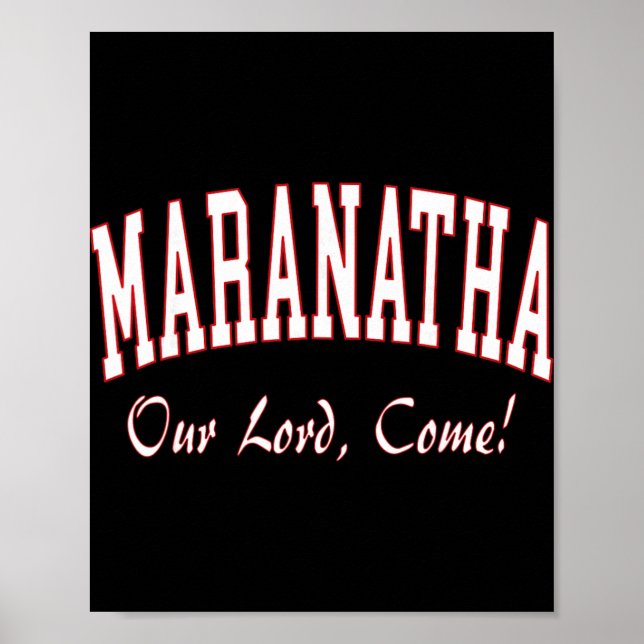 Maranatha Jesus Will Come - 1st Corinthians New Te Poster (Vorne)