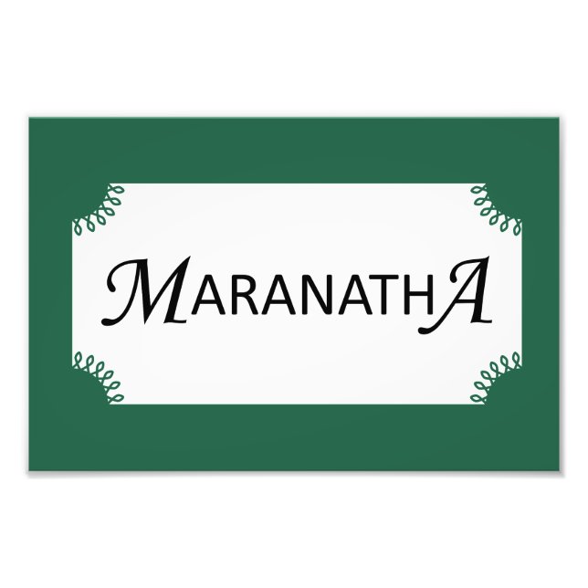 Maranatha! Komm schnell, Herr Jesus Christlich Fotodruck (Vorne)