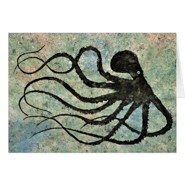 Maranda's Octopus - 7" x 5" Art Card (Vorderseite (Horizontal))
