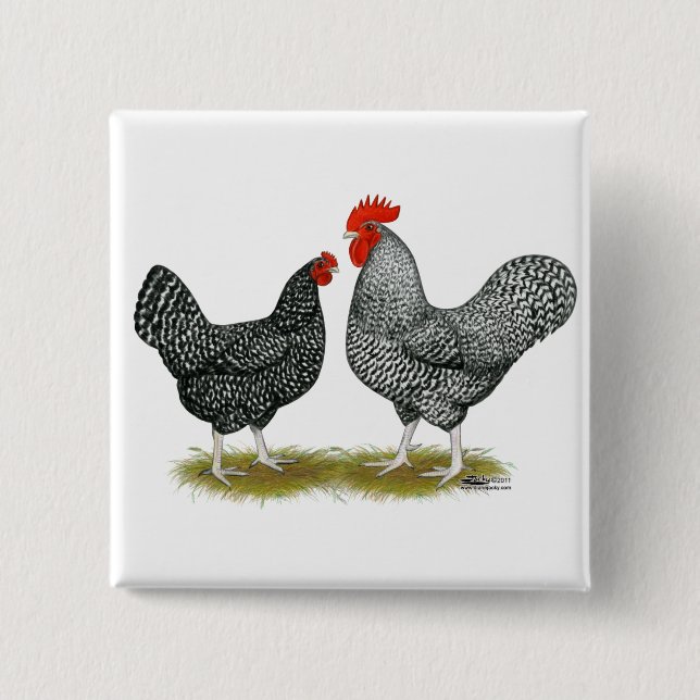 Marans: Cuckoo Pair Button (Vorderseite)