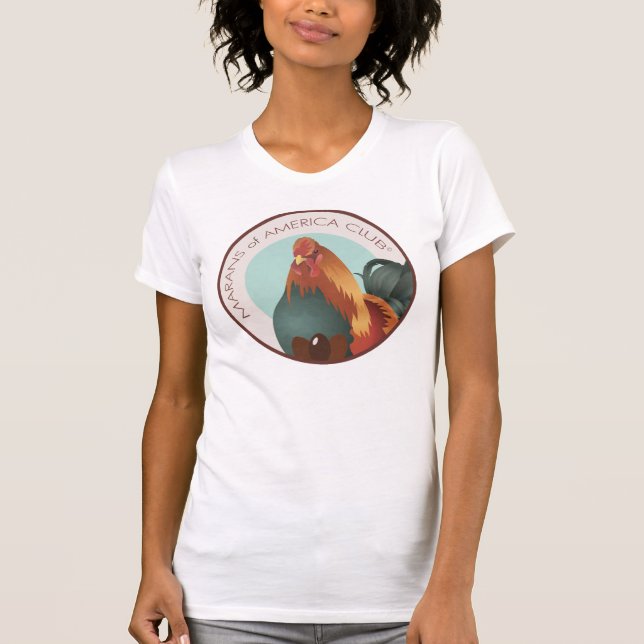 Marans des Amerika-Logo-Behälters T-Shirt (Vorderseite)