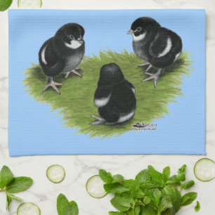 Marans Schwarz Kupfer Küken Handtuch