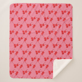 Maraschino-Kirschen Rosa Rot Decke Sherpadecke