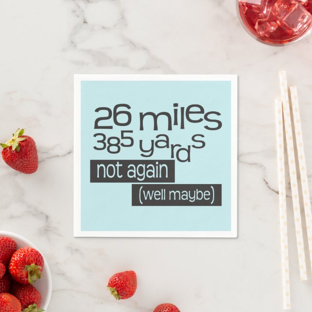 Marathon 26 Meilen 385 Yards - Funny 26,2 Runner Serviette (Beispiel)