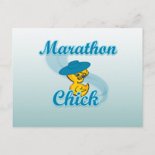 Marathon Chick #3 Postkarte