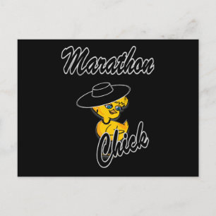 Marathon Chick #4 Postkarte