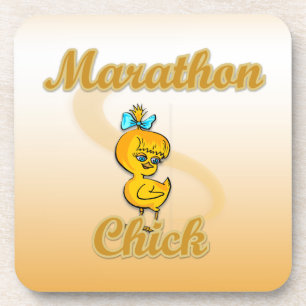 Marathon Chick Getränkeuntersetzer