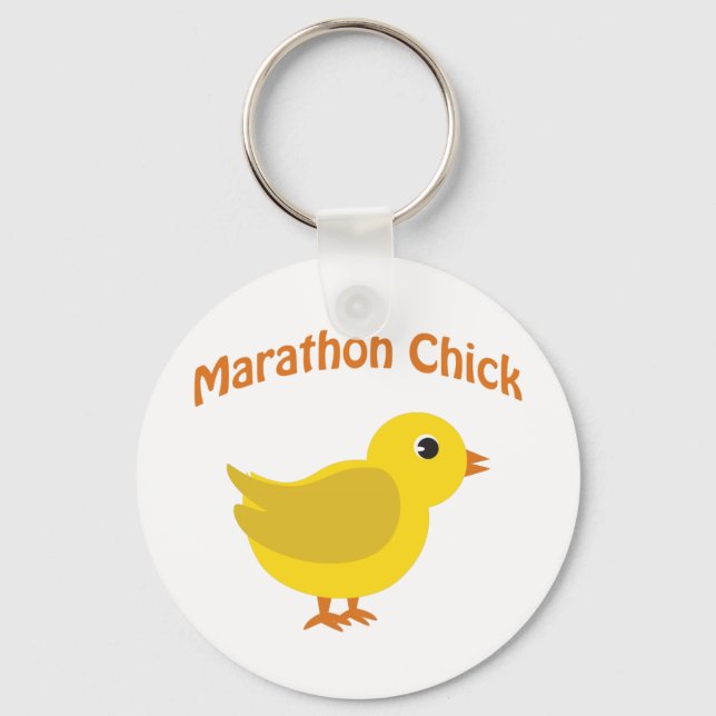 Marathon Chick Schlüsselanhänger (Vorderseite)