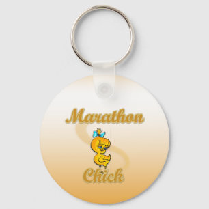 Marathon Chick Schlüsselanhänger