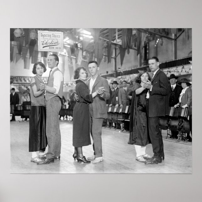 Marathon Dancers, 1923. Vintages Foto Poster (Vorne)