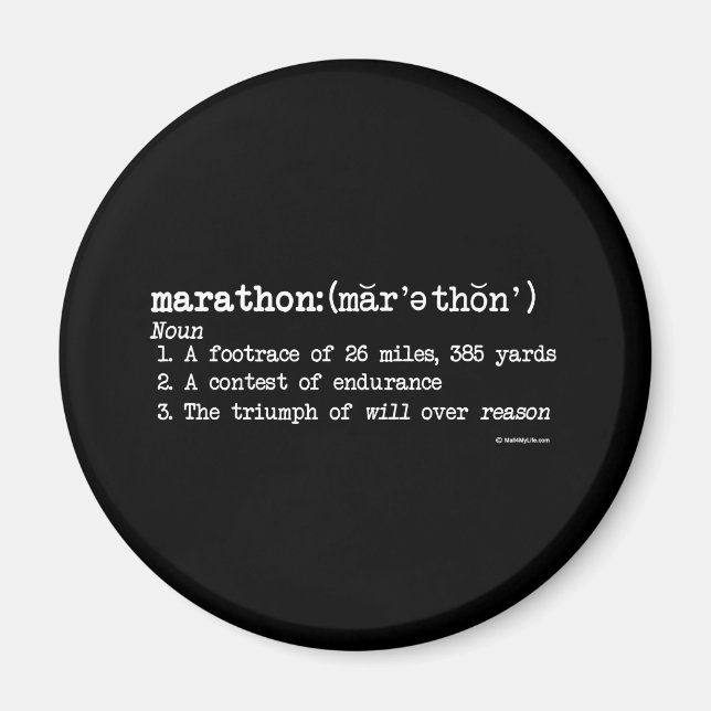 Marathon Definition Magnet (Vorne)