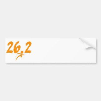 Marathon der Orange 26,2 Autoaufkleber