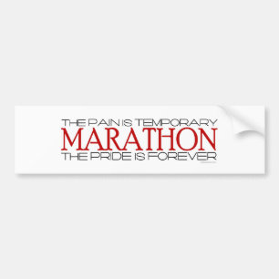 Marathon - der Stolz ist Forever Autoaufkleber