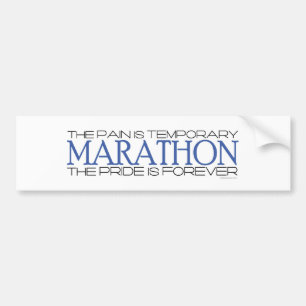 Marathon - der Stolz ist Forever Autoaufkleber