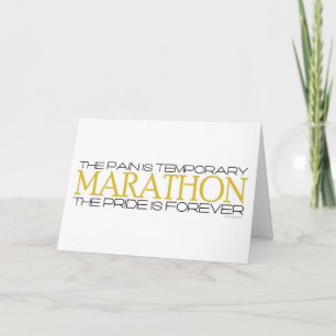 Marathon - Der Stolz ist für immer - Viel Glück Karte