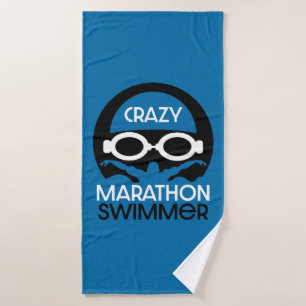 Marathon Endurance Swimmer Badehandtuch