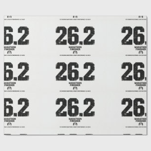 Marathon-Finisher 26,2 Meilen Running-Geschenk Geschenkpapier