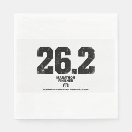 Marathon-Finisher 26,2 Meilen Running-Geschenk Serviette