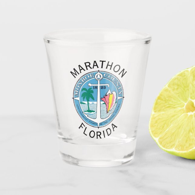 Marathon - Florida Keys Schnapsglas (Vorderseite)