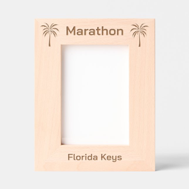 Marathon Florida Laser Gravur Rahmen (Vorderseite)
