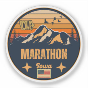 Marathon, Iowa Ia, Vereinigte Staaten Aufkleber