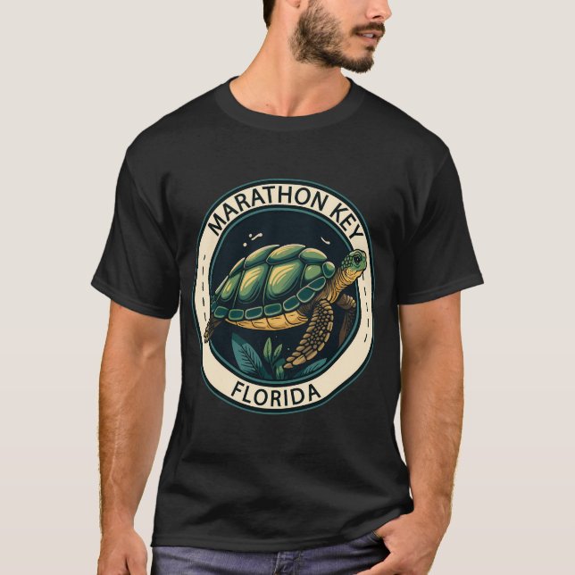 Marathon Key Florida Turtle T-Shirt (Vorderseite)