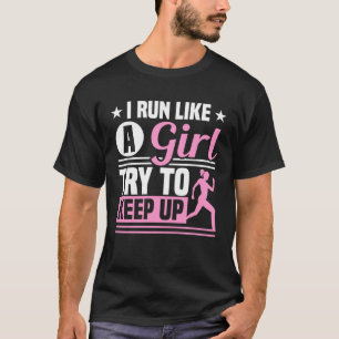 Marathon Laufschuhe Girl Trail Running T-Shirt
