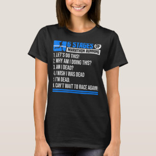 Marathon Laufschuhe Halbmarathon Clock Trail R T-Shirt