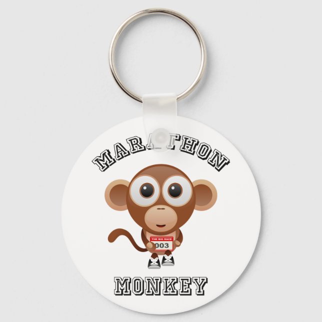 Marathon Monkey Schlüsselanhänger (Vorderseite)
