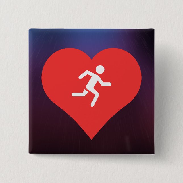 Marathon-Piktogramm Button (Vorderseite)