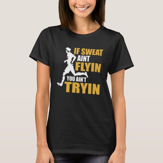 Marathon Racer Sprint Runner Athlete Running Race T-Shirt (Vorderseite)