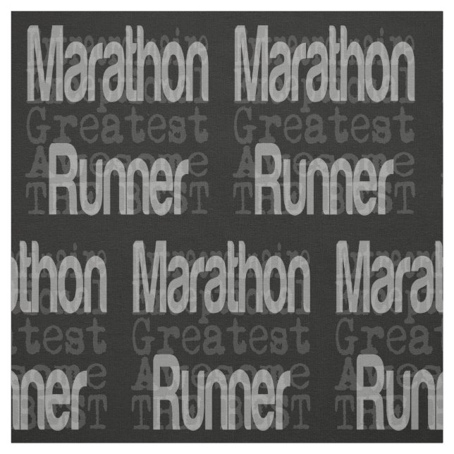 Marathon Runner Extraordinaire Stoff (Muster)