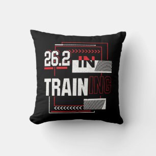 Marathon Running - 26.2 in Training Abstrakt Kissen
