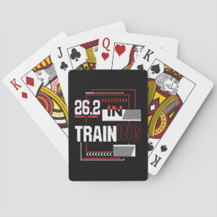 Marathon Running - 26.2 in Training Abstrakt Spielkarten