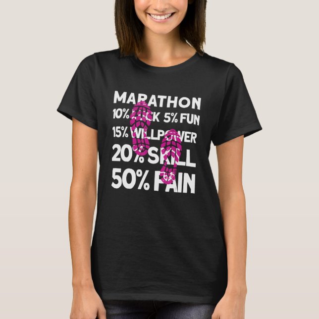 Marathon Running Road Race T-Shirt (Vorderseite)