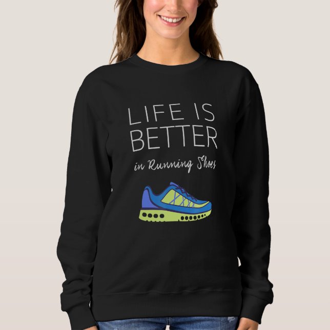 Marathon-Running-T-Shirt - Das Leben in der RU ist Sweatshirt (Vorderseite)