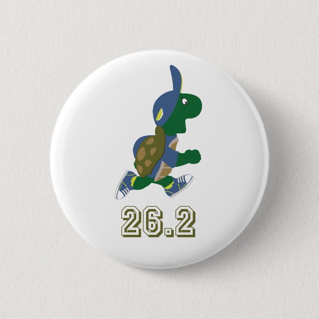 Marathon Turtle Runner in Blue Button (Vorderseite)