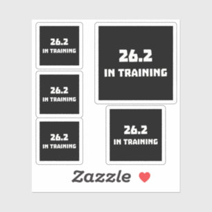 Marathonläufer 26.2 im Training Aufkleber
